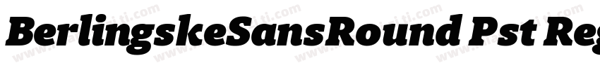 BerlingskeSansRound Pst Regular字体转换